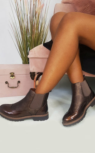 Brogue Chelsea Boots