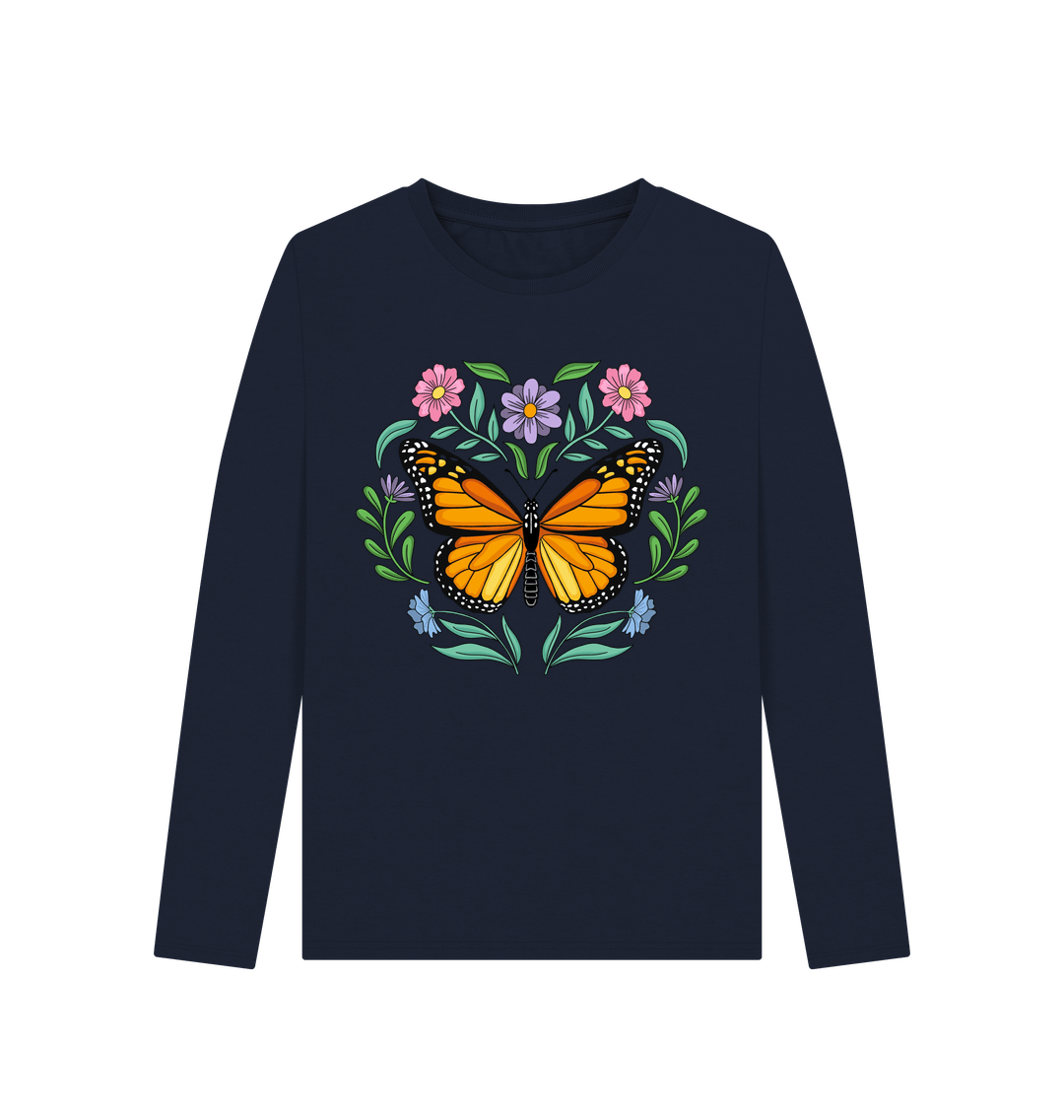 Butterfly Organic Cotton Long Sleeve Top