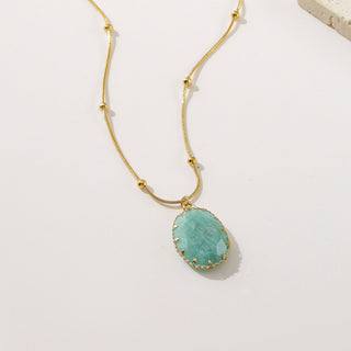 gold and turquoise necklace