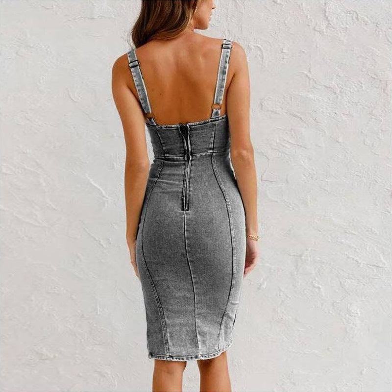 Denim Midi Dress