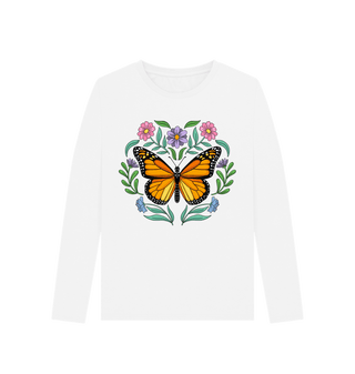 WhiteButterfly Organic Cotton Long Sleeve Top Butterfly Longsleeve Top