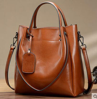 Elegant Women's Genuine Leather Tote Handbag