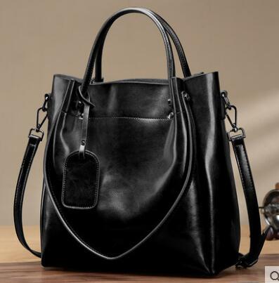 Elegant Women's Genuine Leather Tote Handbag