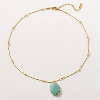 gold and turquoise necklace