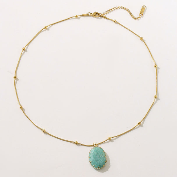 gold and turquoise necklace