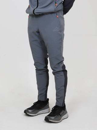 North Peak Glacier Track Pant in grey, athletic fit, moisture-wicking and quick-drying activewear trousers