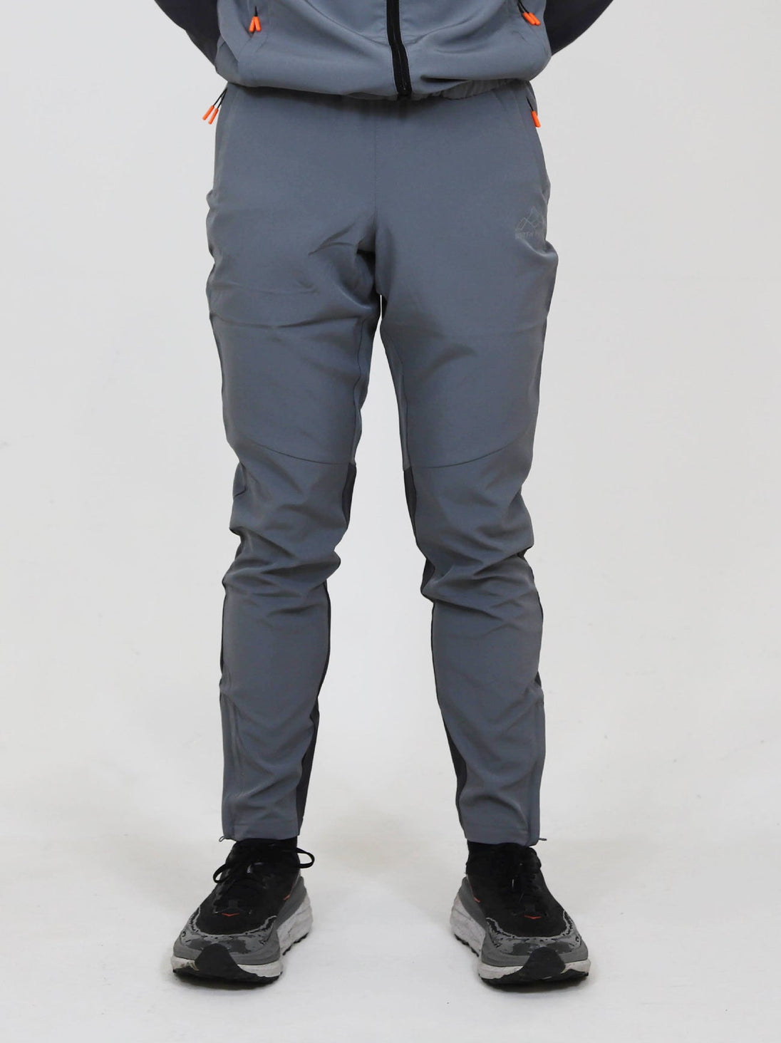 North Peak Glacier Track Pant in grey, athletic fit, moisture-wicking and quick-drying activewear pants