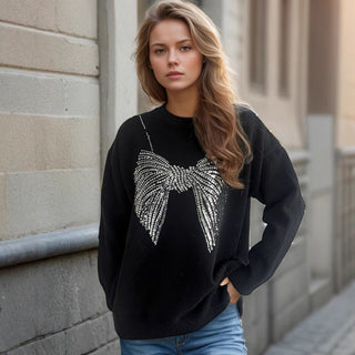 Women's Pearl Embellished Knit Jumper