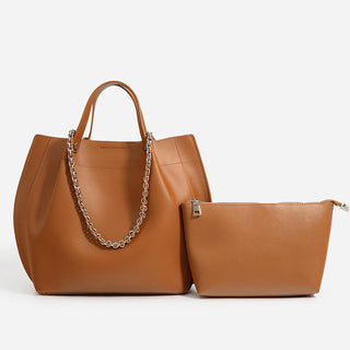 Brown Leather Tote Bag