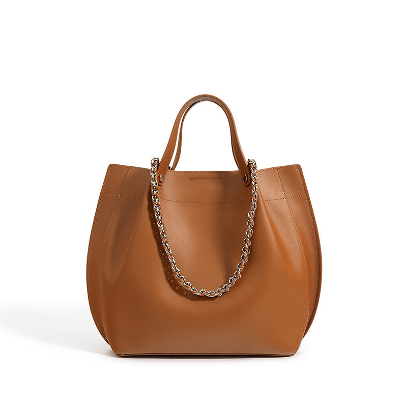 Brown Leather Tote Bag