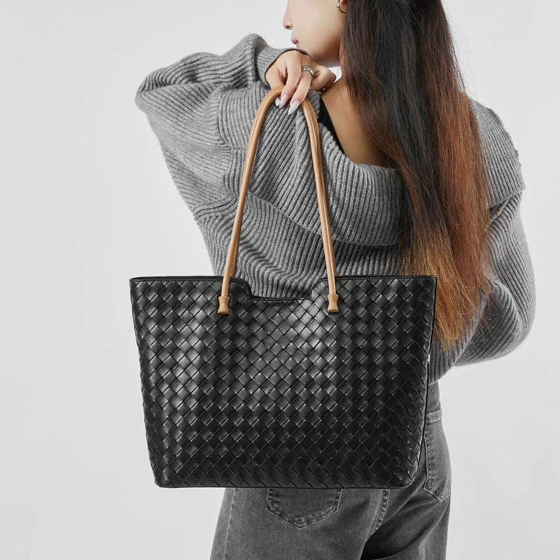 Handwoven Premium Leather Tote Bag