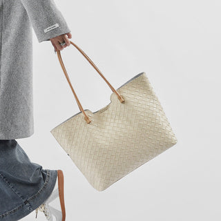 Handwoven Premium Leather Tote Bag