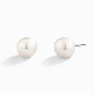 Pearl Stud Earrings in Sterling Silver Vianne Jewellery
