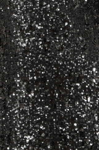 Black Sequin Long Sleeve Fitted Dress Yumi