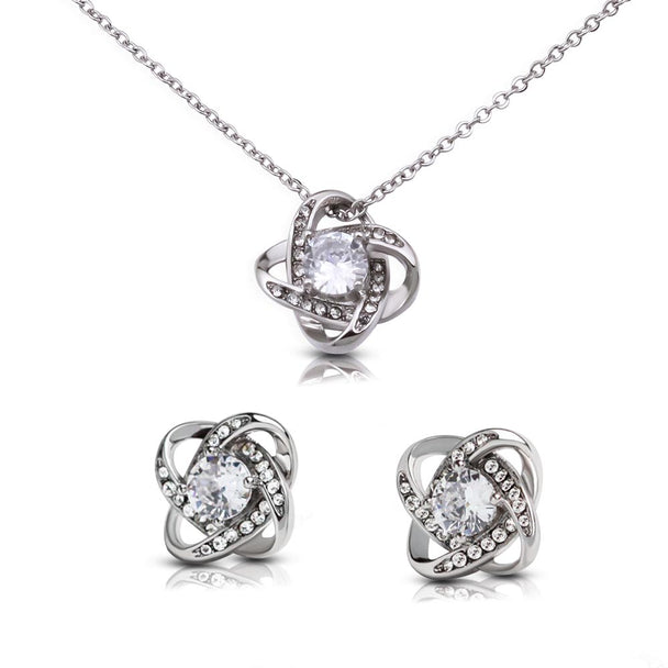 Crystal Flower Jewelry Set