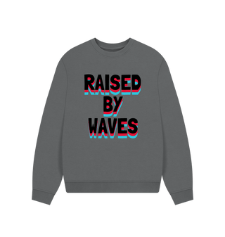 Slate Grey Raised By Waves Organic Cotton Jumper