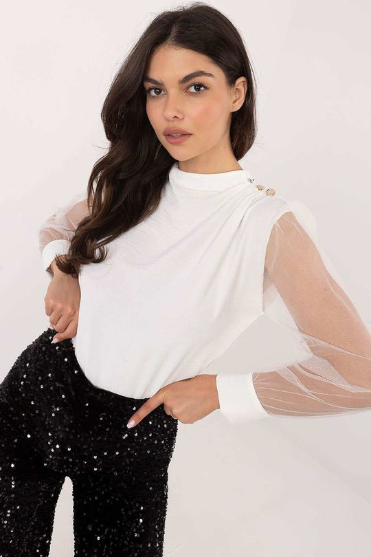 White Elegant Blouse 