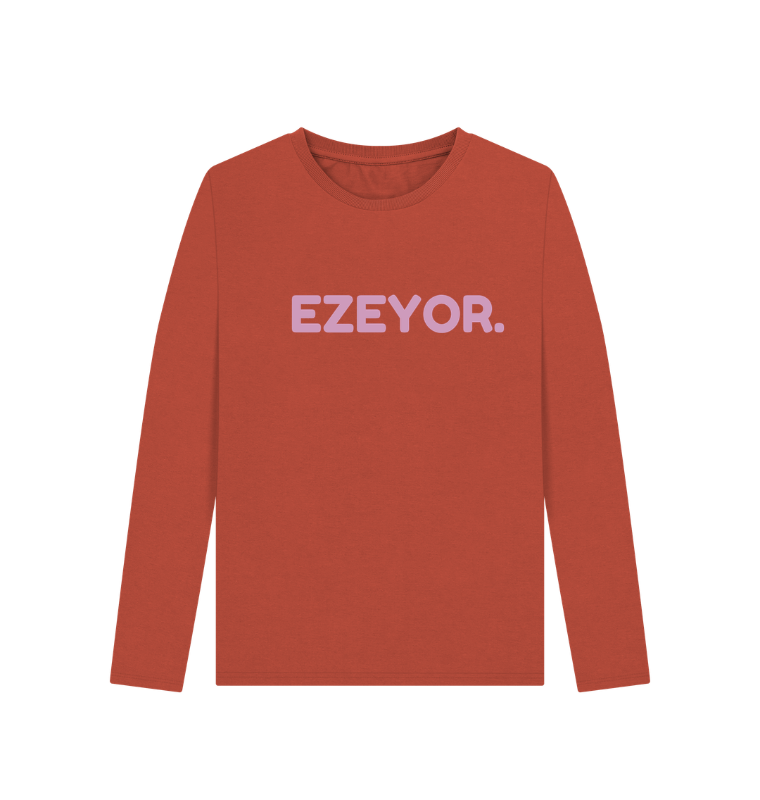 Rust Ezeyor Organic Cotton Long SLeeve Top