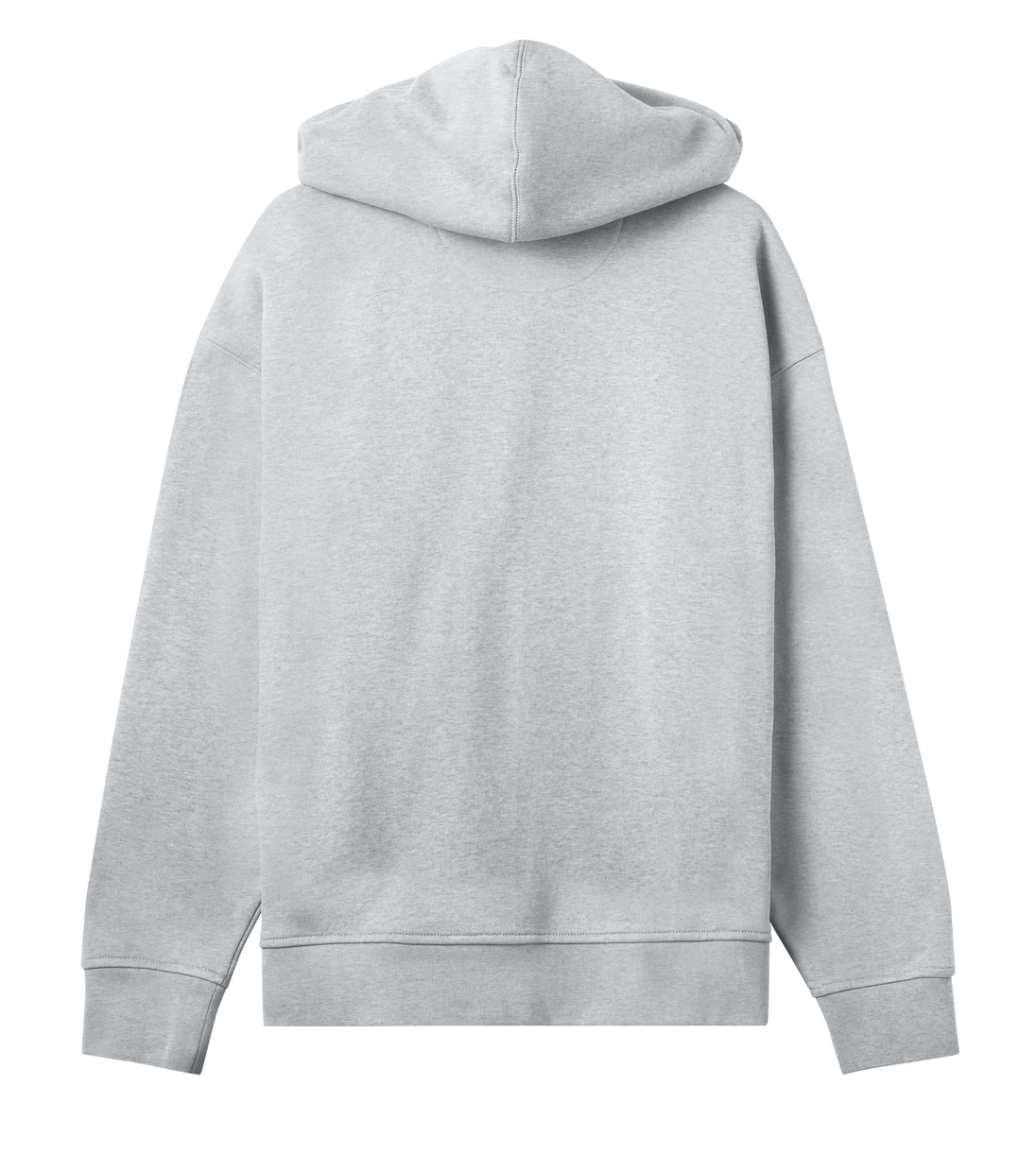 Lippy women's oversized grey boxy hoodie made from organic cotton and recycled polyester