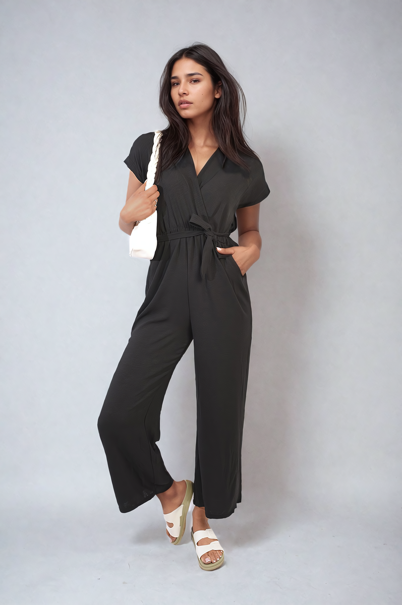 v neck jumpsuit