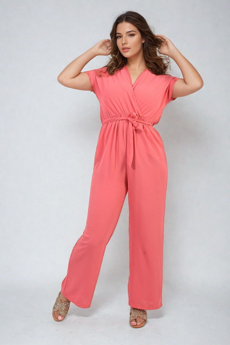 v neck jumpsuit