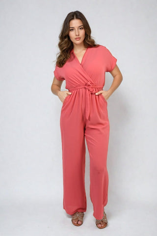 v neck jumpsuit