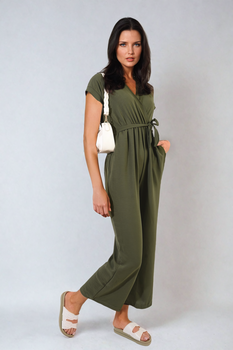 v neck jumpsuit