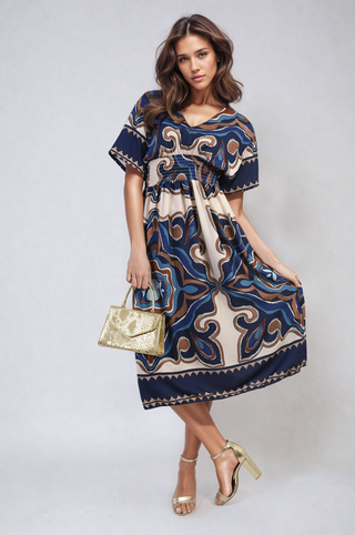 Short Sleeve Midi Dress