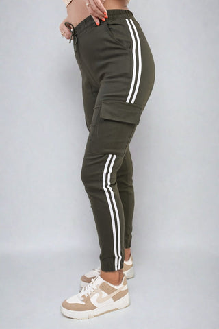 Drawstring Waist Cargo Trouser