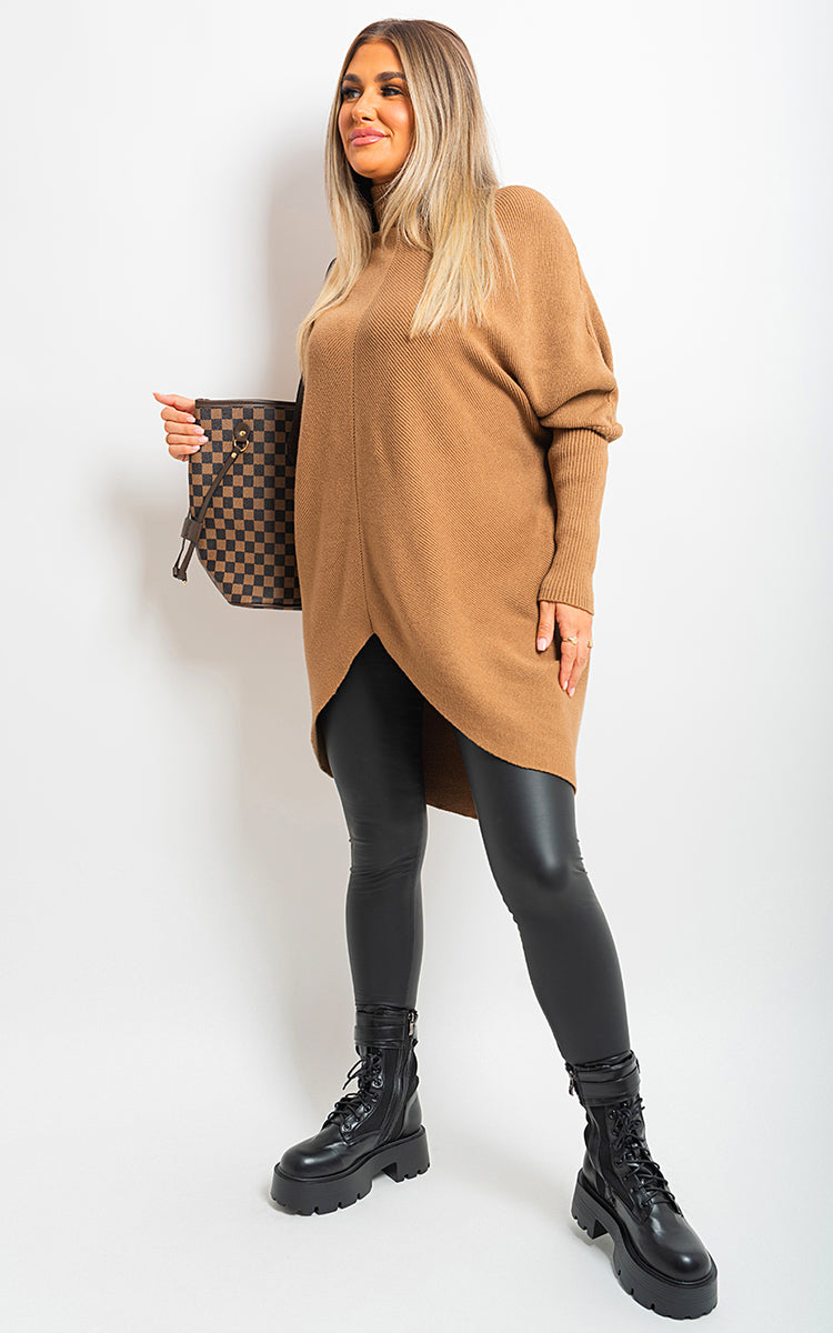 Turtle Neck Knitted Jumper