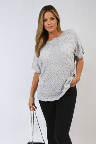 Bow Back Eyelet Top