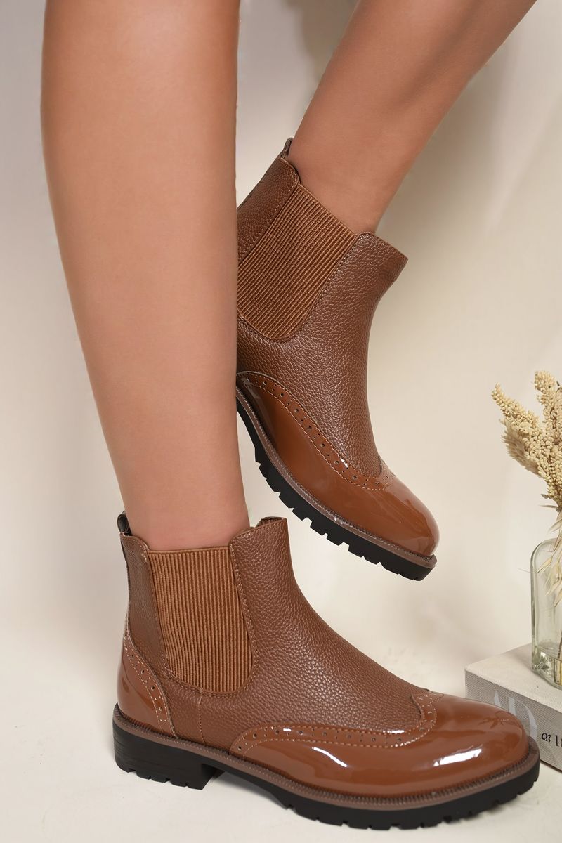 Brogue Chelsea Boots