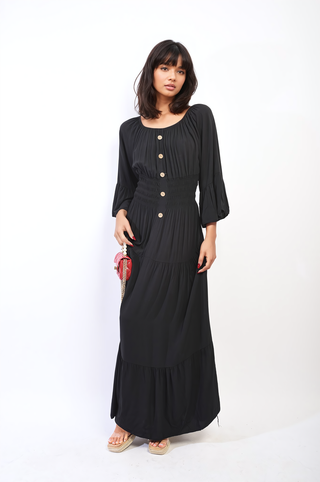 Ruffle Hem Maxi Dress