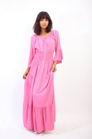 Ruffle Hem Maxi Dress