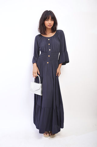 Ruffle Hem Maxi Dress