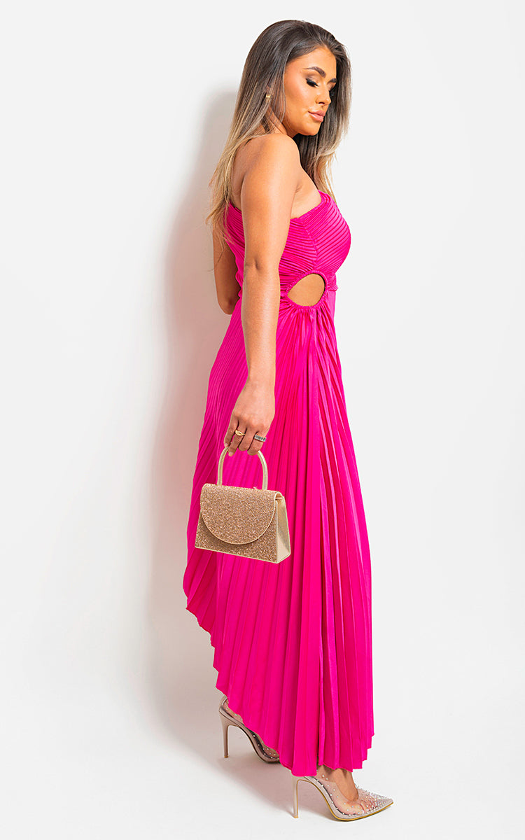 Pleated Party Dress