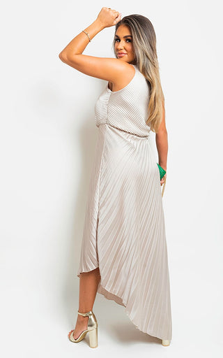 Pleated Party Dress