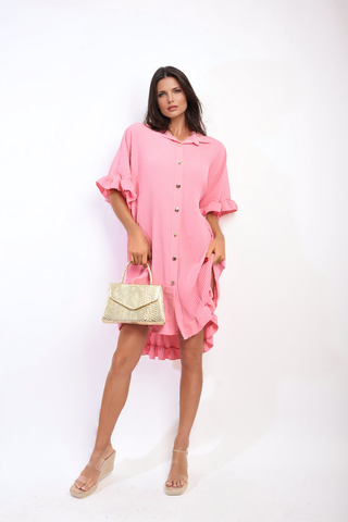  Short Sleeve Mini Dress