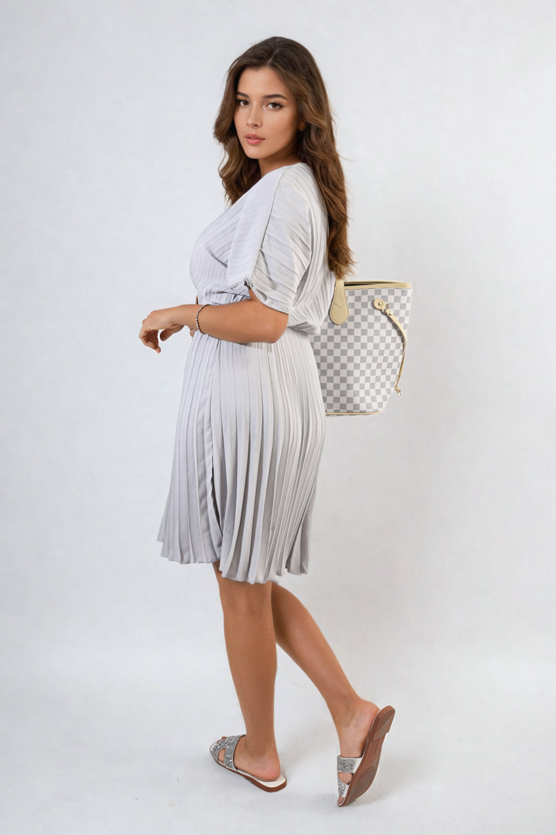 Short Sleeve Midi Dress