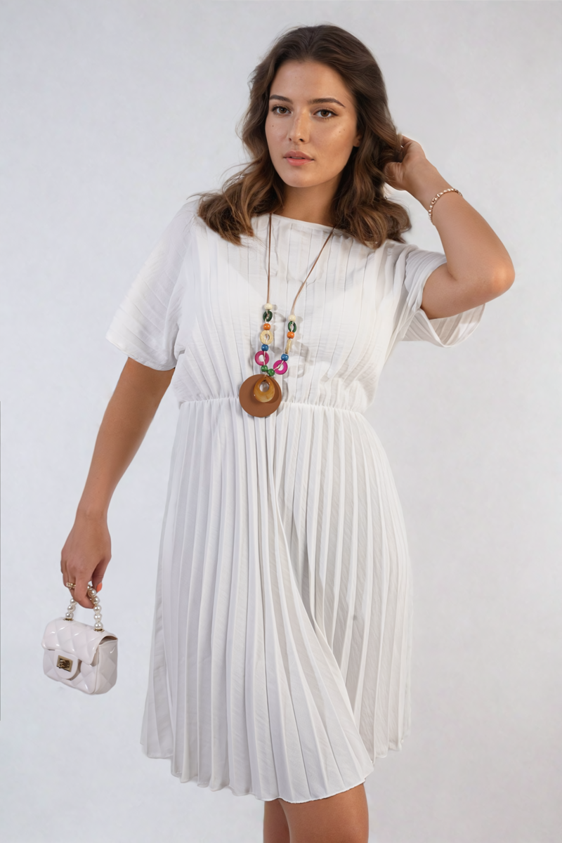 Short Sleeve Midi Dress