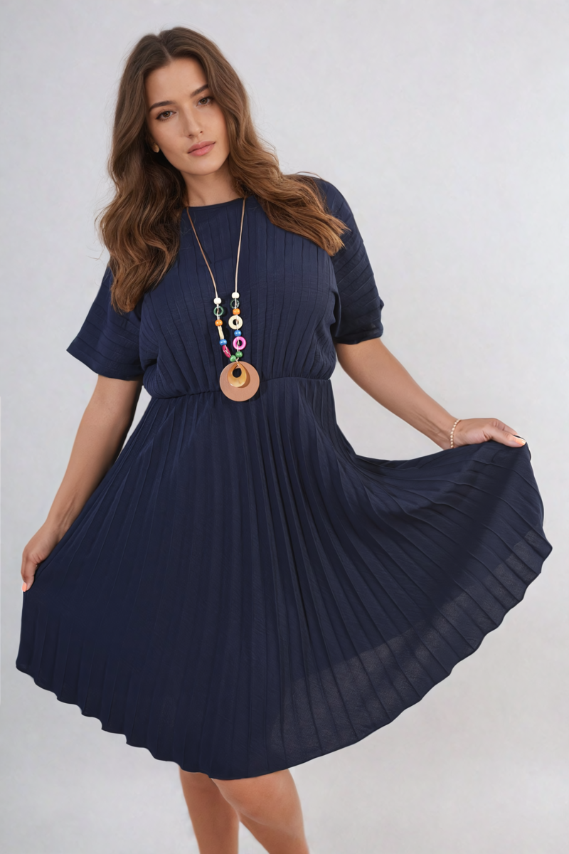 Short Sleeve Midi Dress