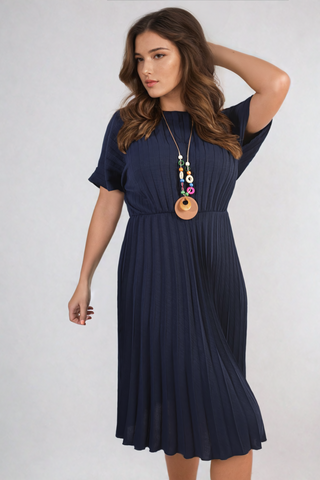 Short Sleeve Midi Dress