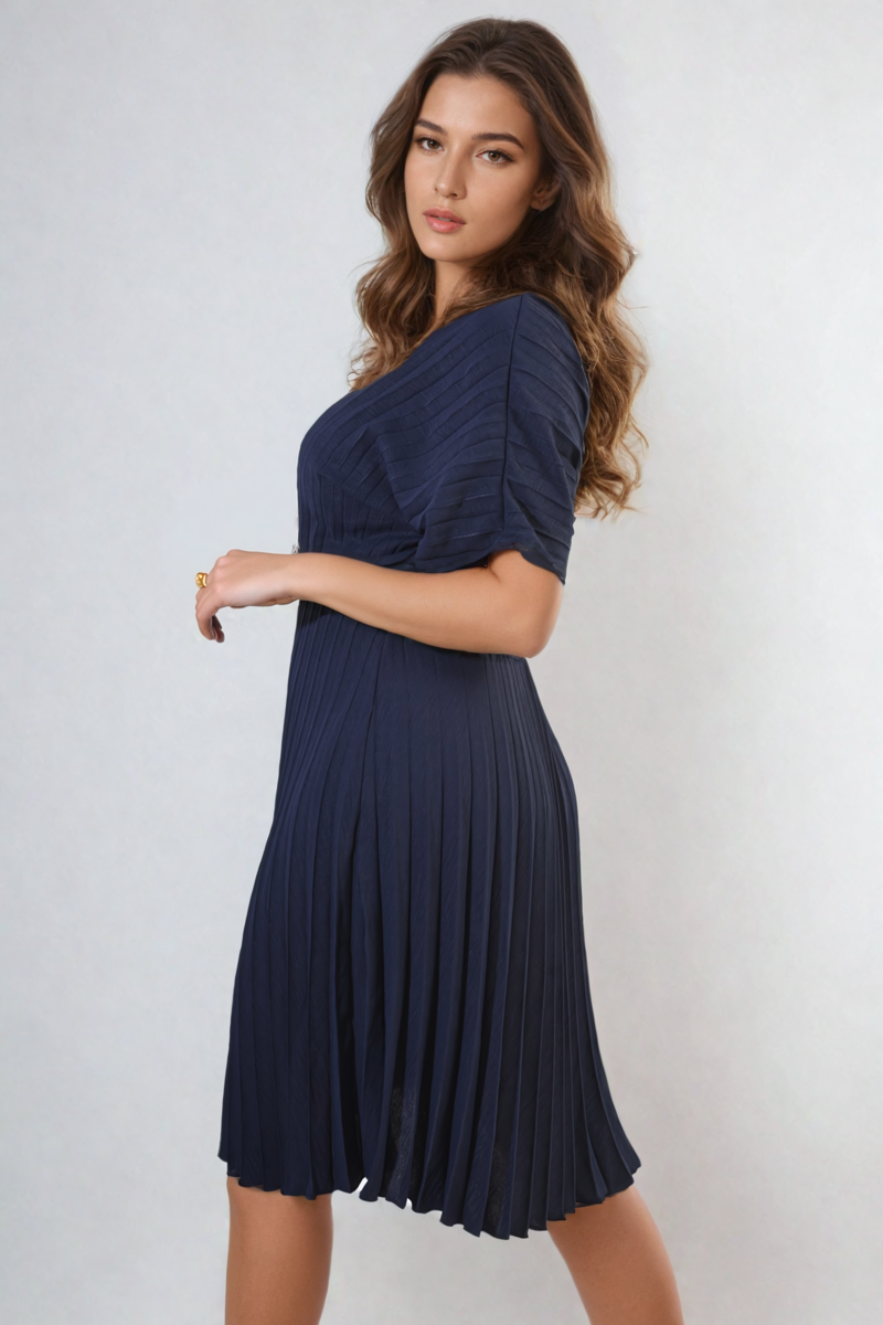 Short Sleeve Midi Dress