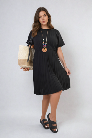 Short Sleeve Midi Dress