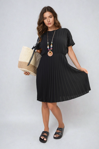 Short Sleeve Midi Dress