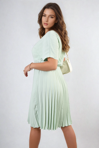 Short Sleeve Midi Dress