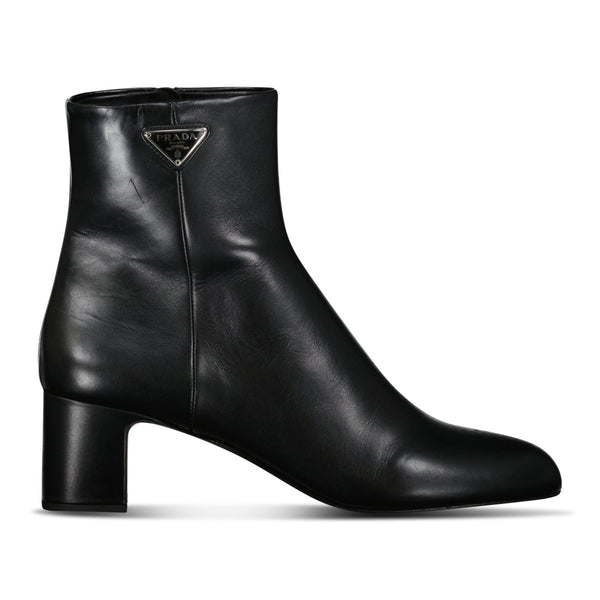 Prada Trochetti Black Leather Boots Boinclo