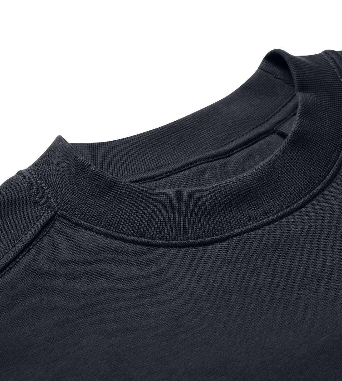 Negroni Oversize Sweatshirt black close-up collar detail urban heritage style